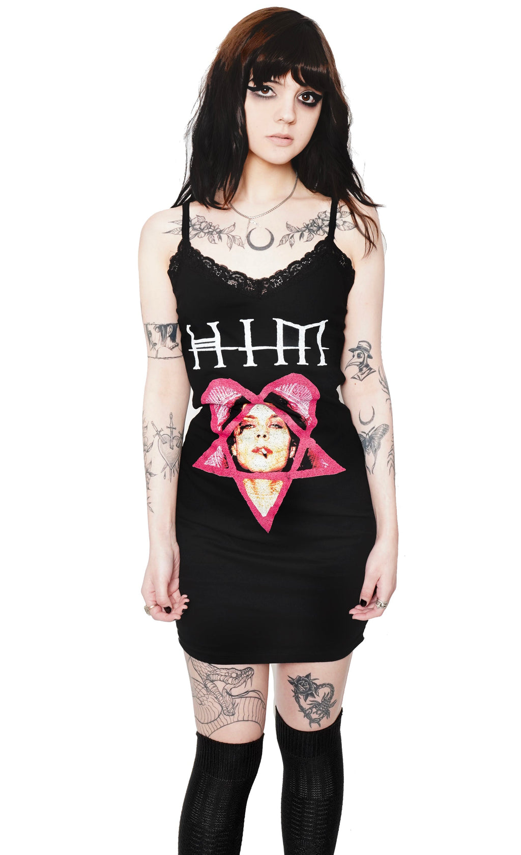 Vera's Eyecandy HIM Lace Strap Band Dress
