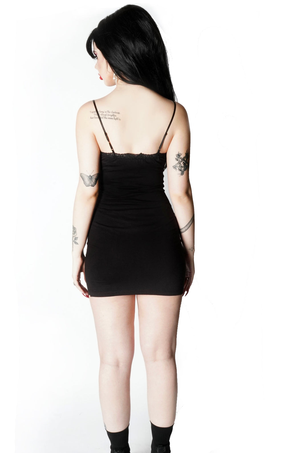 Vera's Eyecandy HIM Razorblade Romance Lace Strap Dress