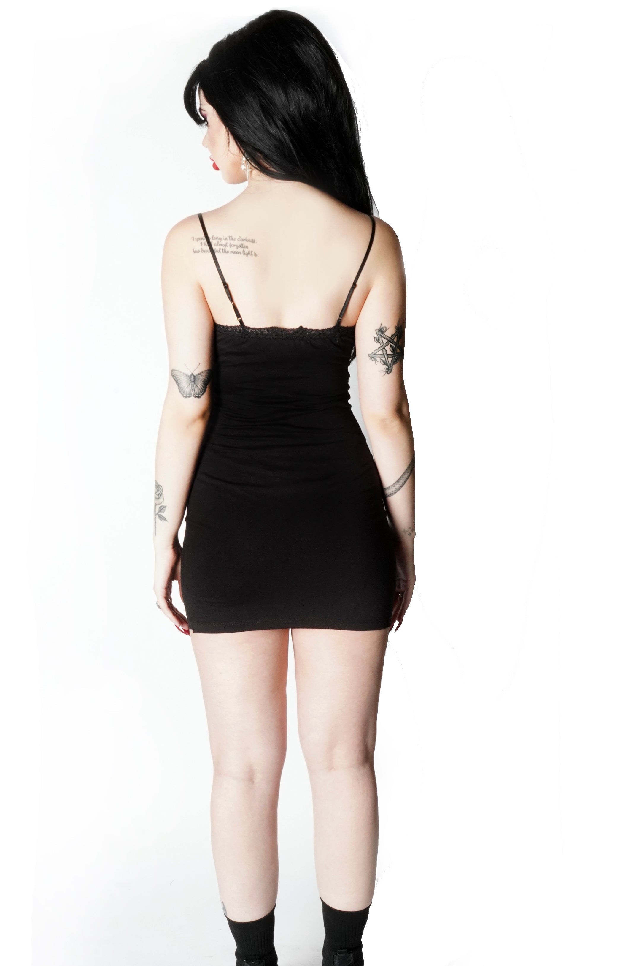 Vera's Eyecandy HIM Razorblade Romance Lace Strap Dress