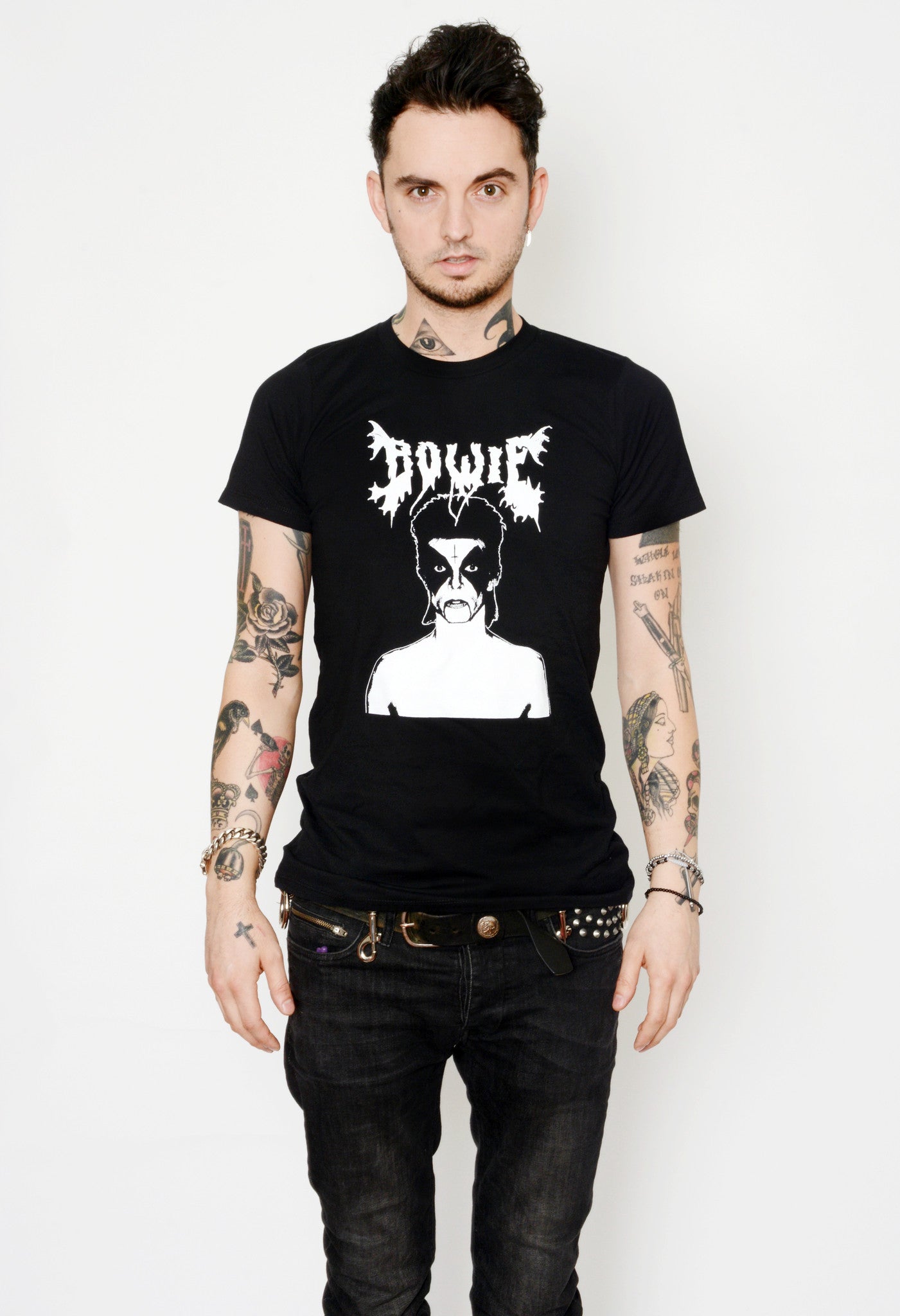 Vera's Eyecandy Black Metal David Bowie T-Shirt