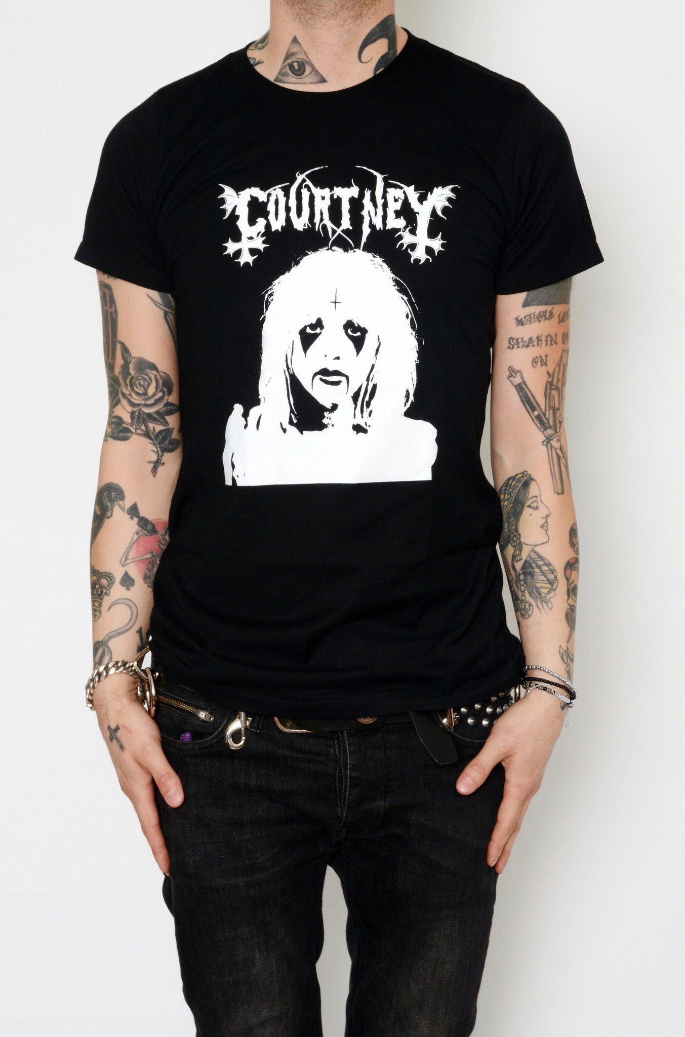 Vera's Eyecandy Black Metal Courtney Love T-Shirt