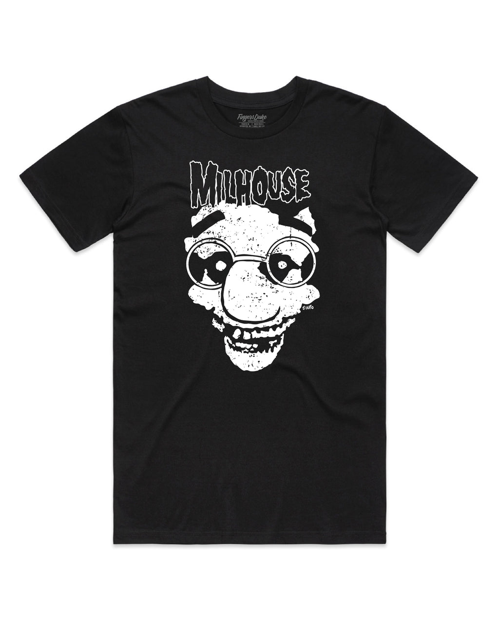 Finger's Duke Milhouse Simpsons Black T-Shirt