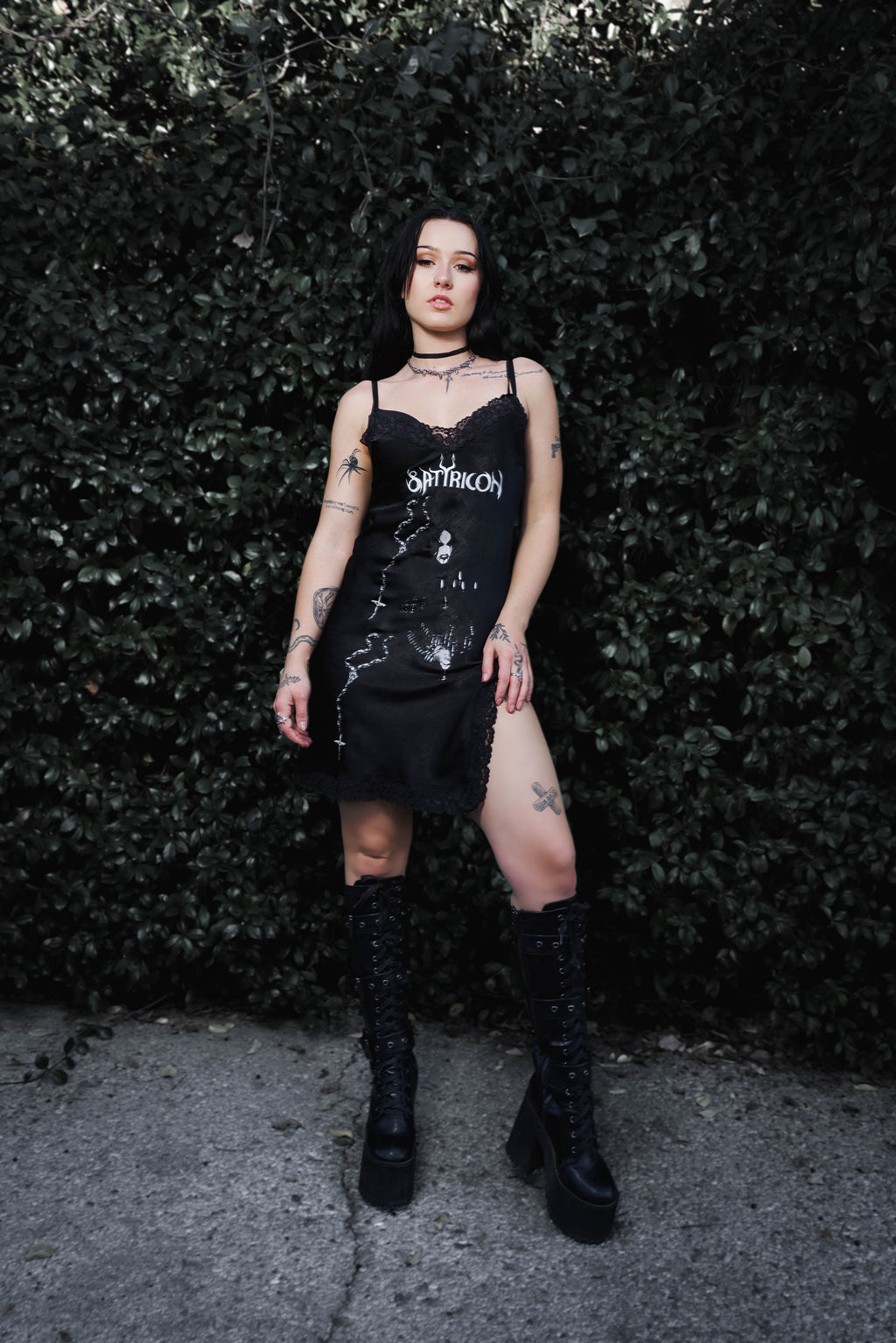 Vera's Eyecandy Satyricon Rosary Mini Slip Dress