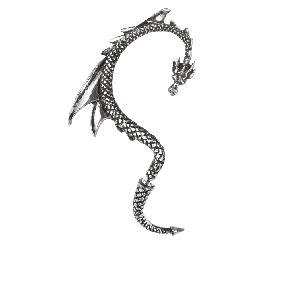 Alchemy Gothic The Dragons Lure LEFT * RIGHT * BLACK * PAIR Ear Wrap E274