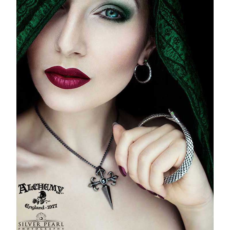 Alchemy Gothic Sophia Serpent Earrings E403