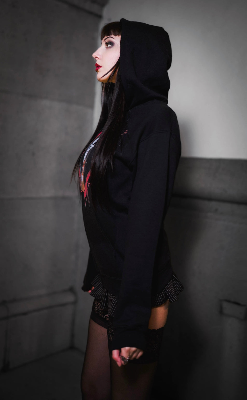 Vera's Eyecandy Jennifer's Body Horror Movie Zipped Hoodie