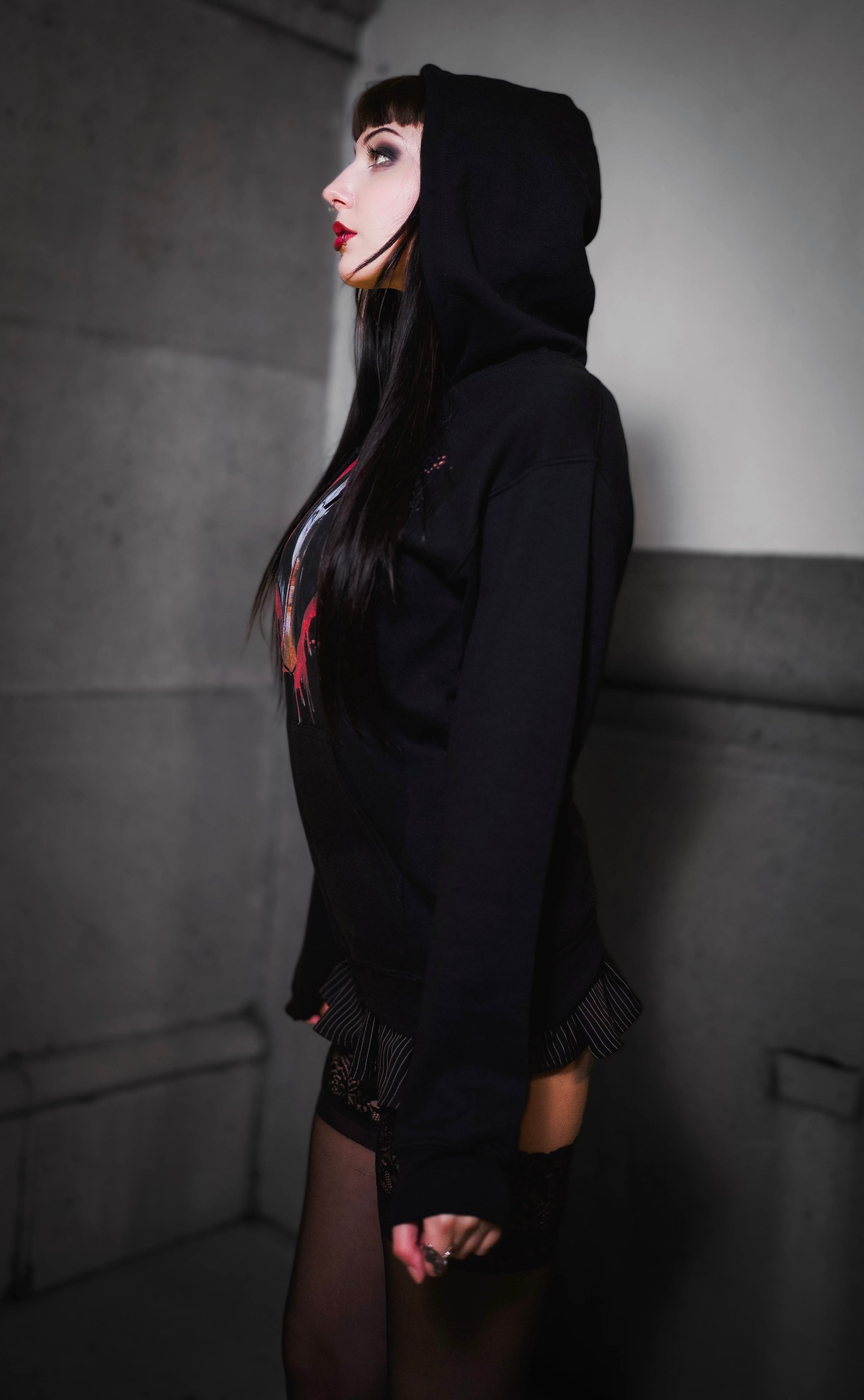 Vera's Eyecandy Jennifer's Body Horror Movie Zipped Hoodie