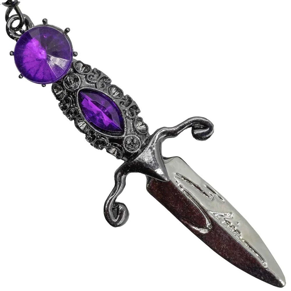 Kreepsville 666 Elvira Dagger Earrings Purple