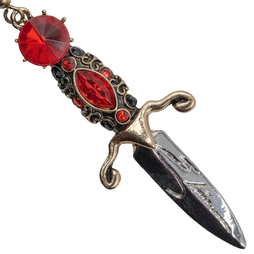 Kreepsville 666 Elvira Dagger Earrings Red