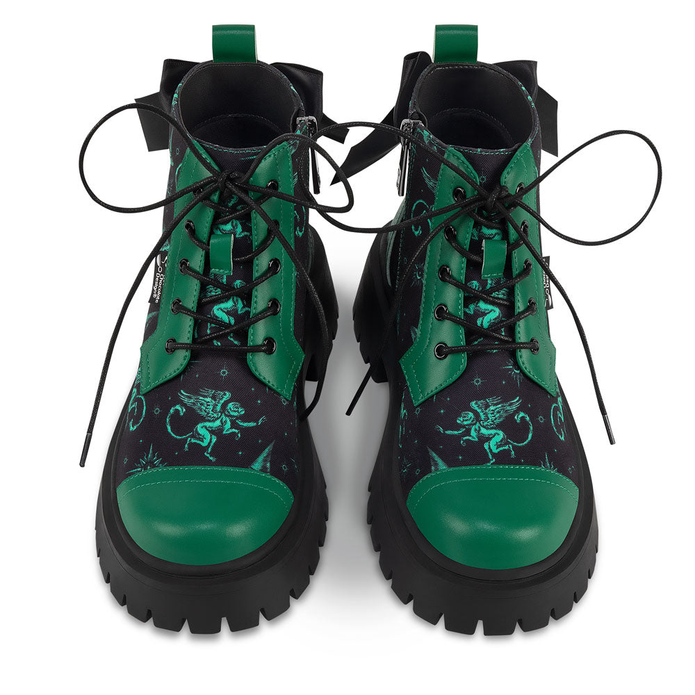 Emerald Witch Women's Ankle Lace Up Boots