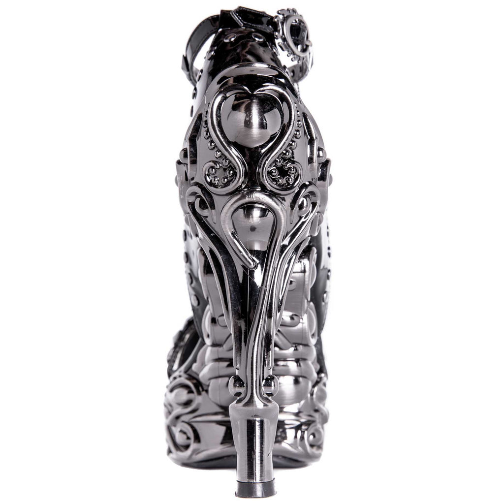 Hades EROS Black Studs Chains 6" High Heels Ankle Strap