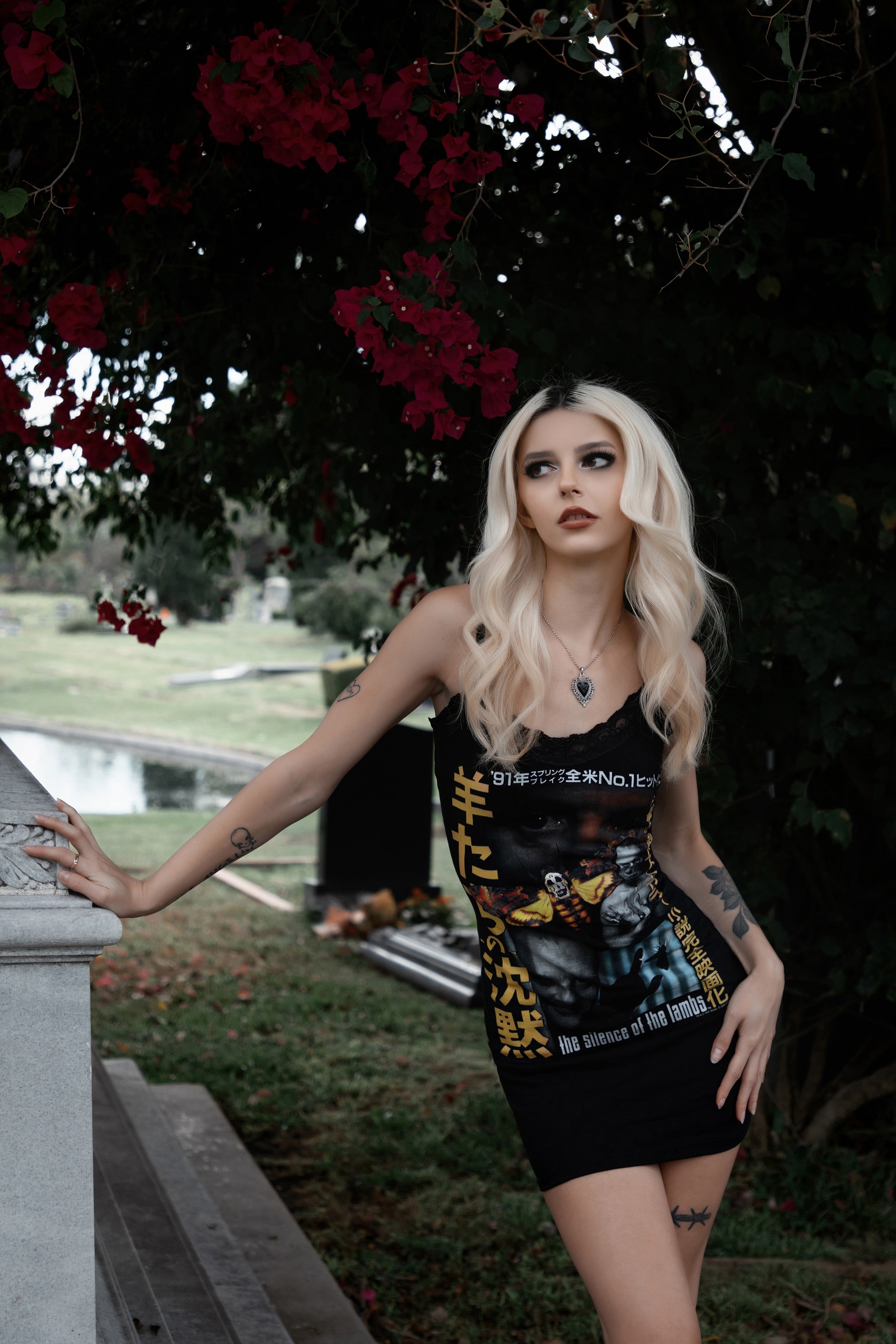 Vera's Eyecandy The Silence of The Lambs Lace Strap Dress