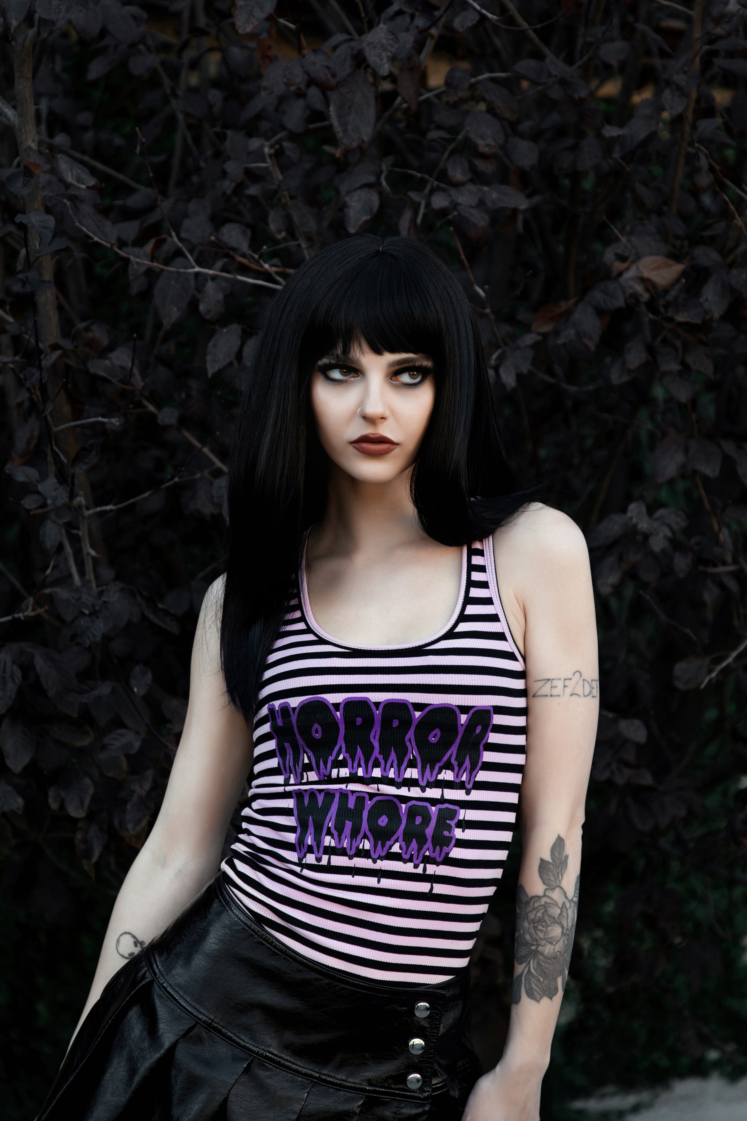 Vera's Eyecandy Horror Whore Ribbed Tank Top