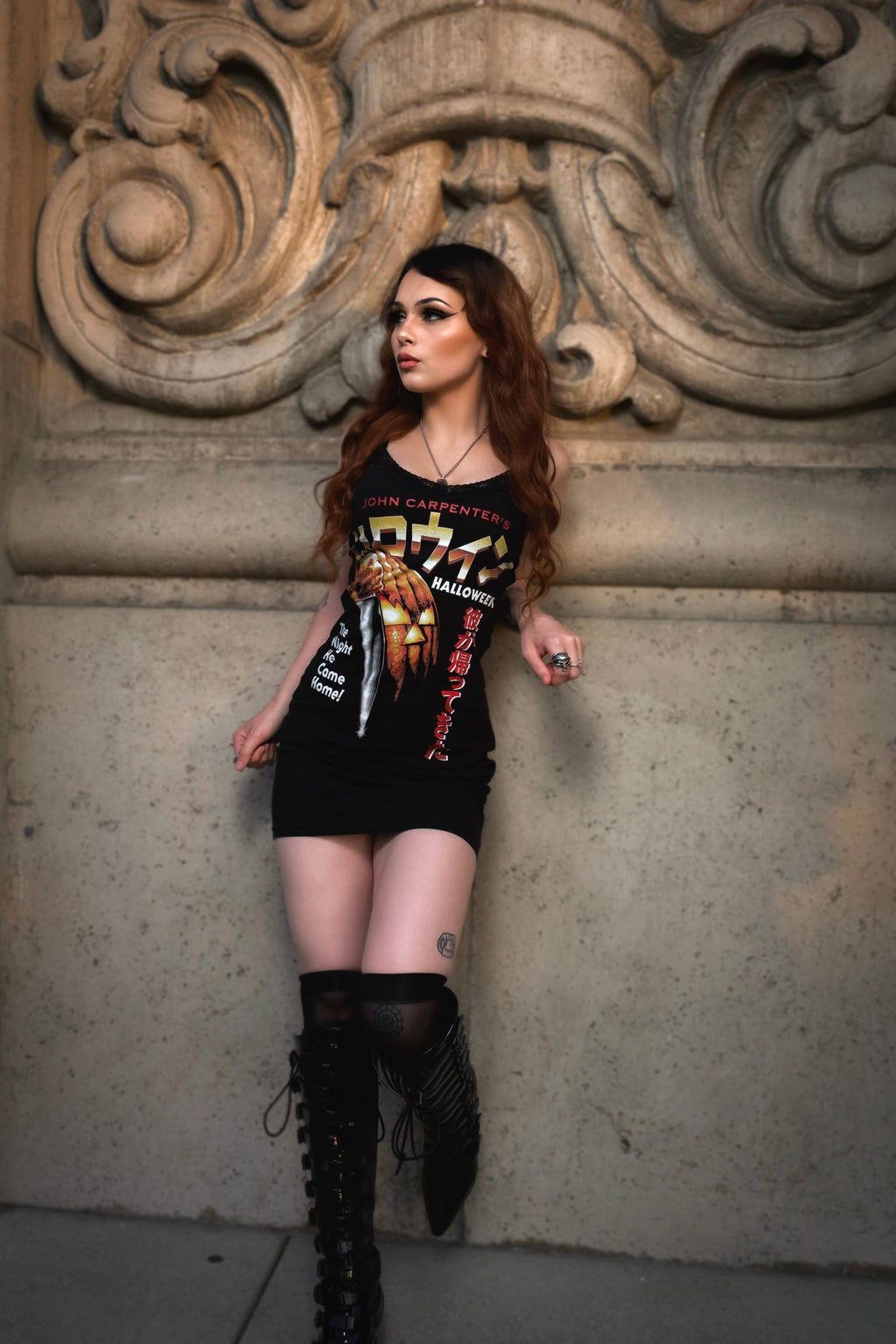 Vera's Eyecandy Halloween Japanese Flyer Lace Strap Dress