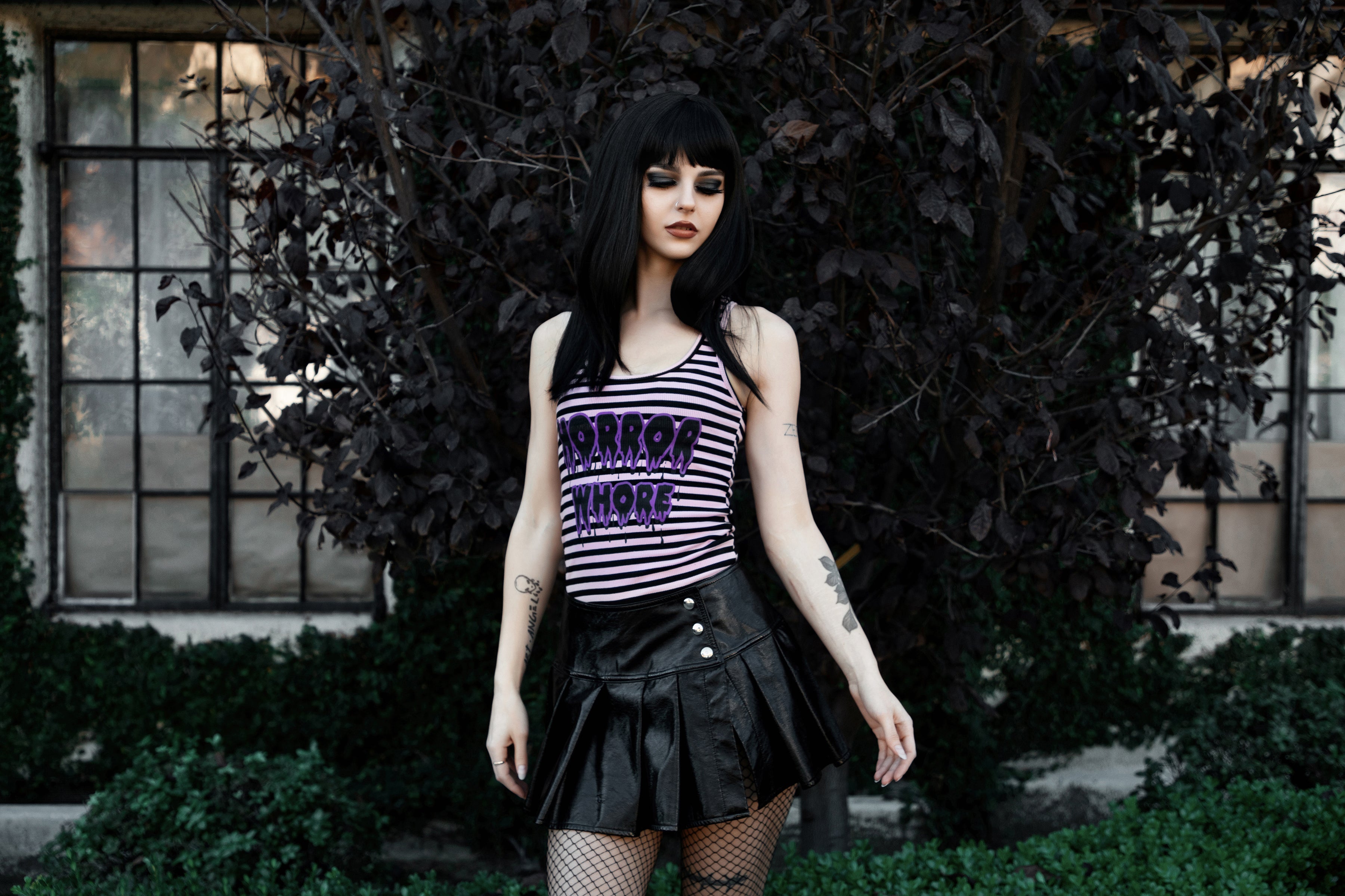 Vera's Eyecandy Horror Whore Ribbed Tank Top