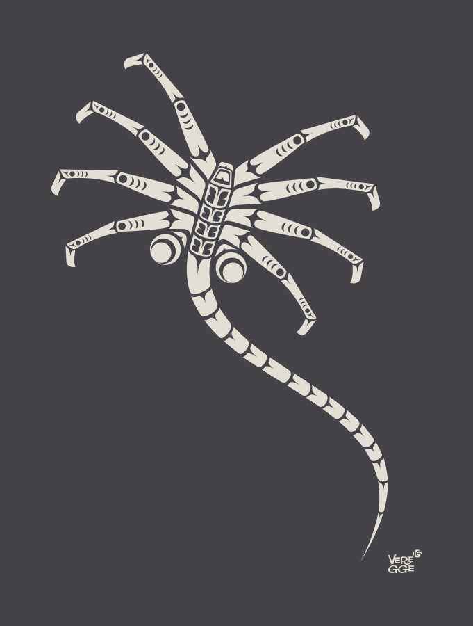 Finger's Duke Facehugger Alien Black T-Shirt