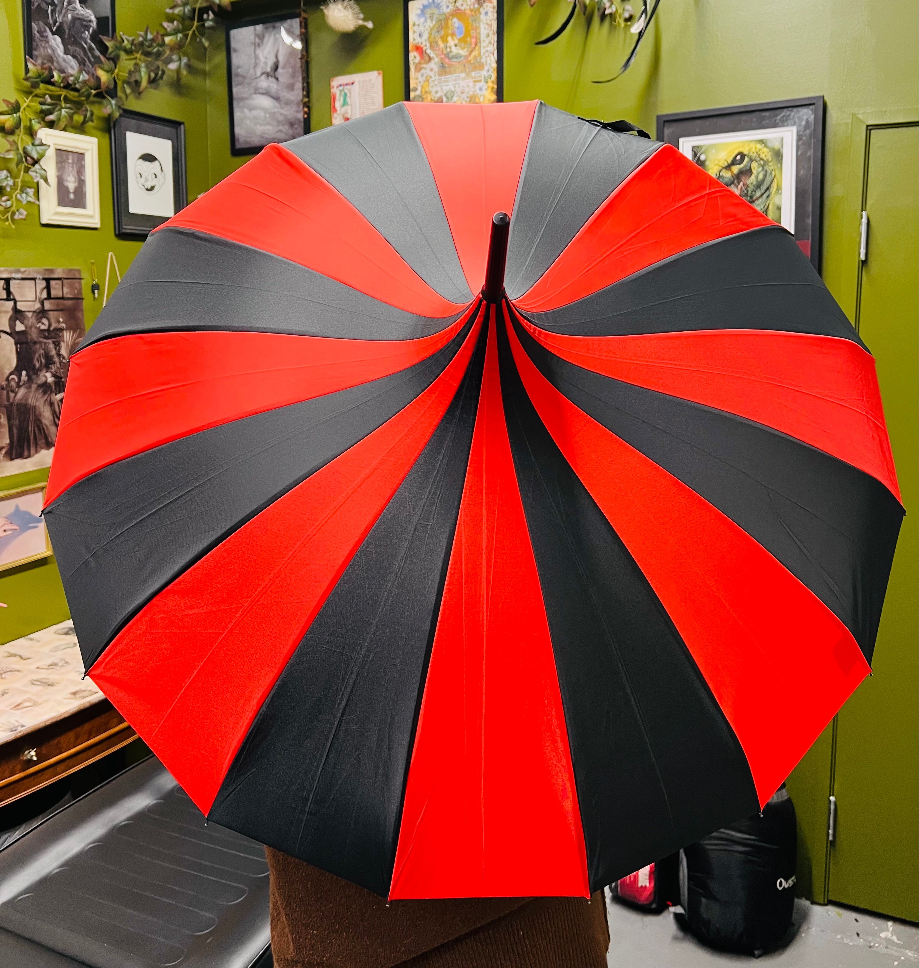 Witchwood Red Black Pagoda Umbrella