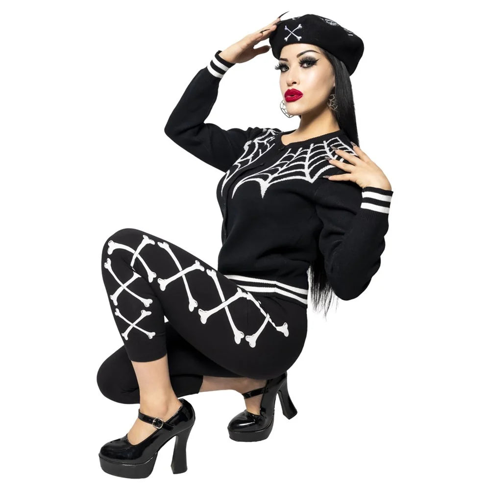 Kreepsville 666 Crossbones Capri Leggings