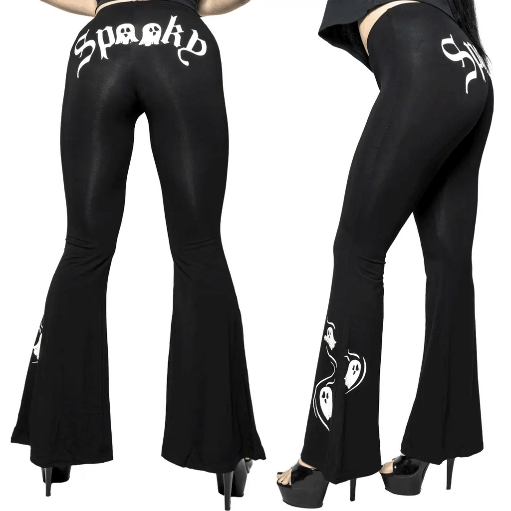Kreepsville 666 Spooky Ghost Glow Flare Leggings