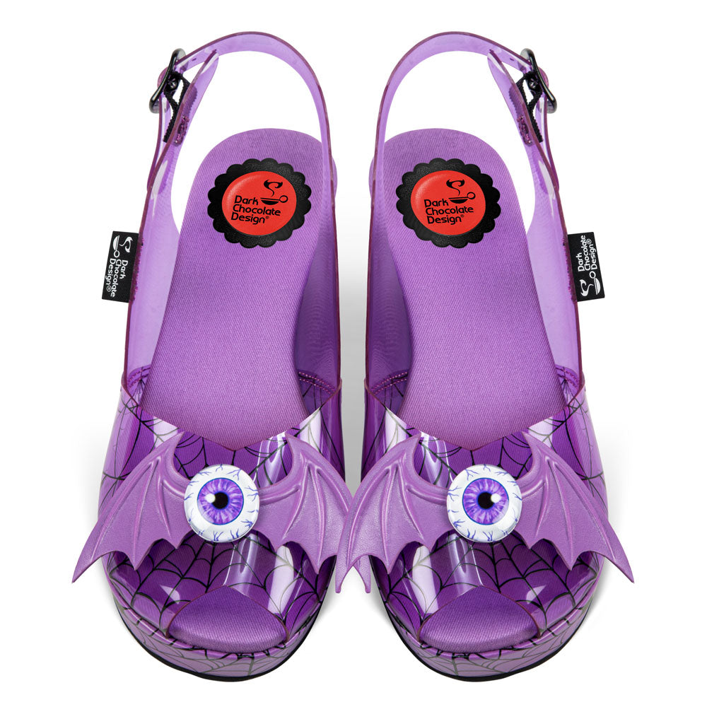 Chocolaticas® Gloomy Gaze Gothic Bats Sandal