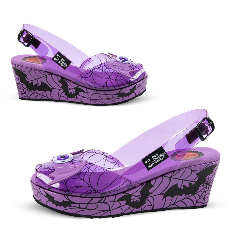 Chocolaticas® Gloomy Gaze Gothic Bats Sandal