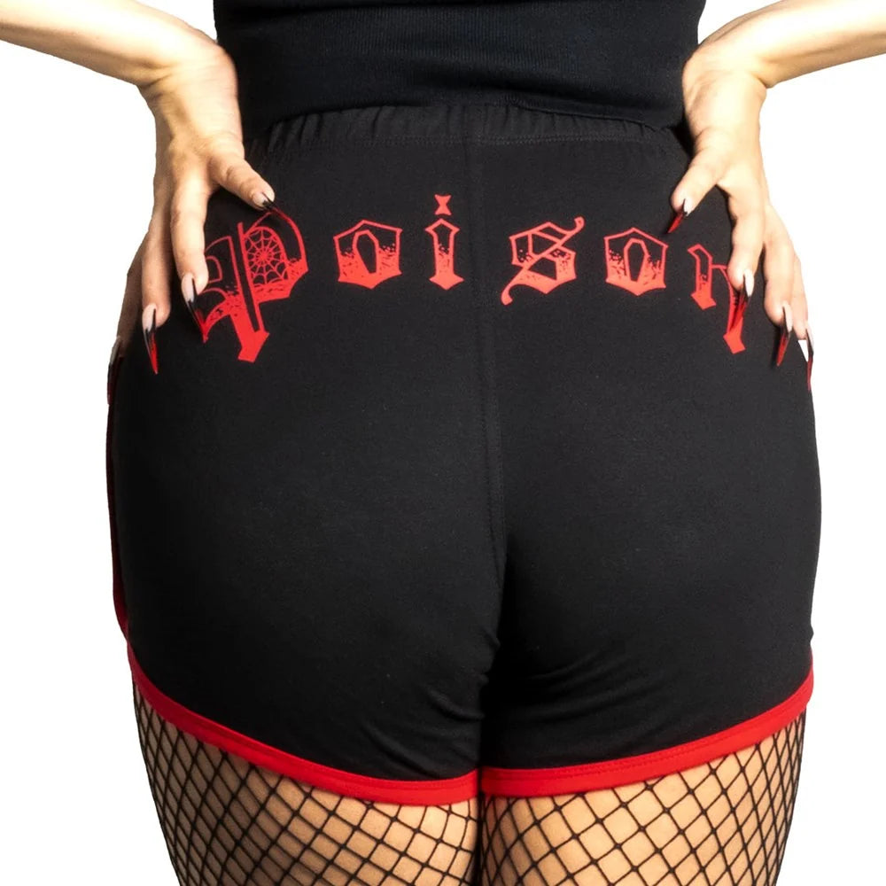 Kreepsville 666 Black Widow Poison Womens Booty Shorts