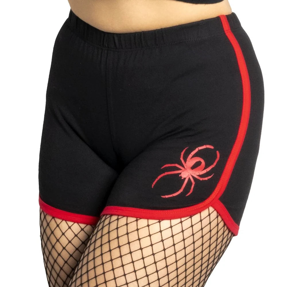 Kreepsville 666 Black Widow Poison Womens Booty Shorts