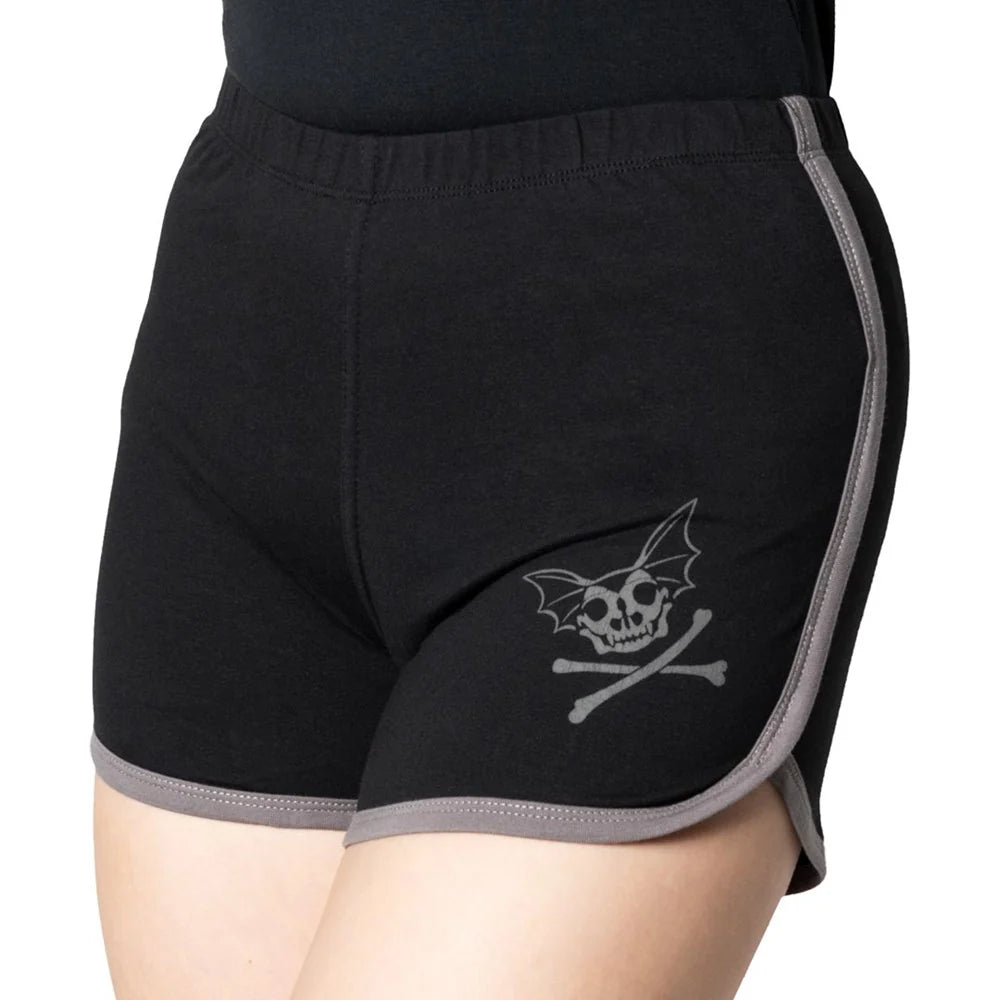 Kreepsville 666 Skelli Bat Womens Booty Shorts