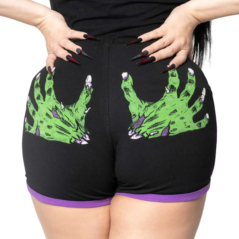 Kreepsville 666 Zombie Hand Womens Booty Shorts
