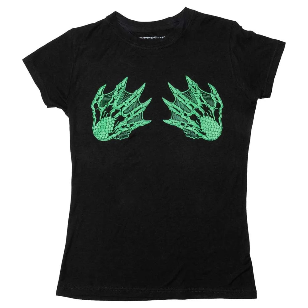 Kreepsville 666 Creature Hand GLOW IN DARK Women's T-Shirt