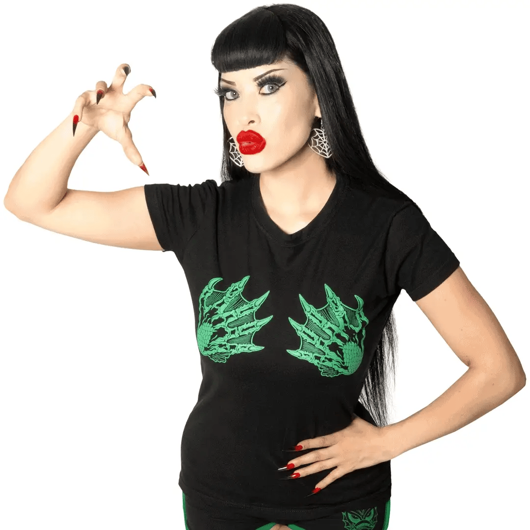 Kreepsville 666 Creature Hand GLOW IN DARK Women's T-Shirt