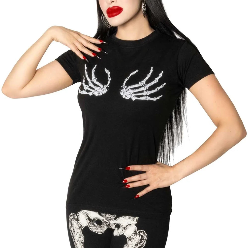 Kreepsville 666 Skeleton Hand Glow Women's T-Shirt