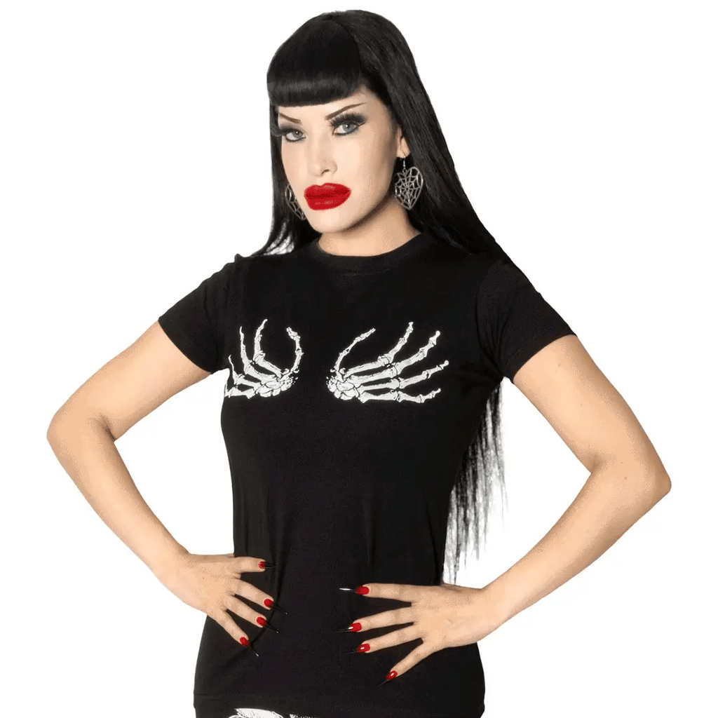 Kreepsville 666 Skeleton Hand Glow Women's T-Shirt