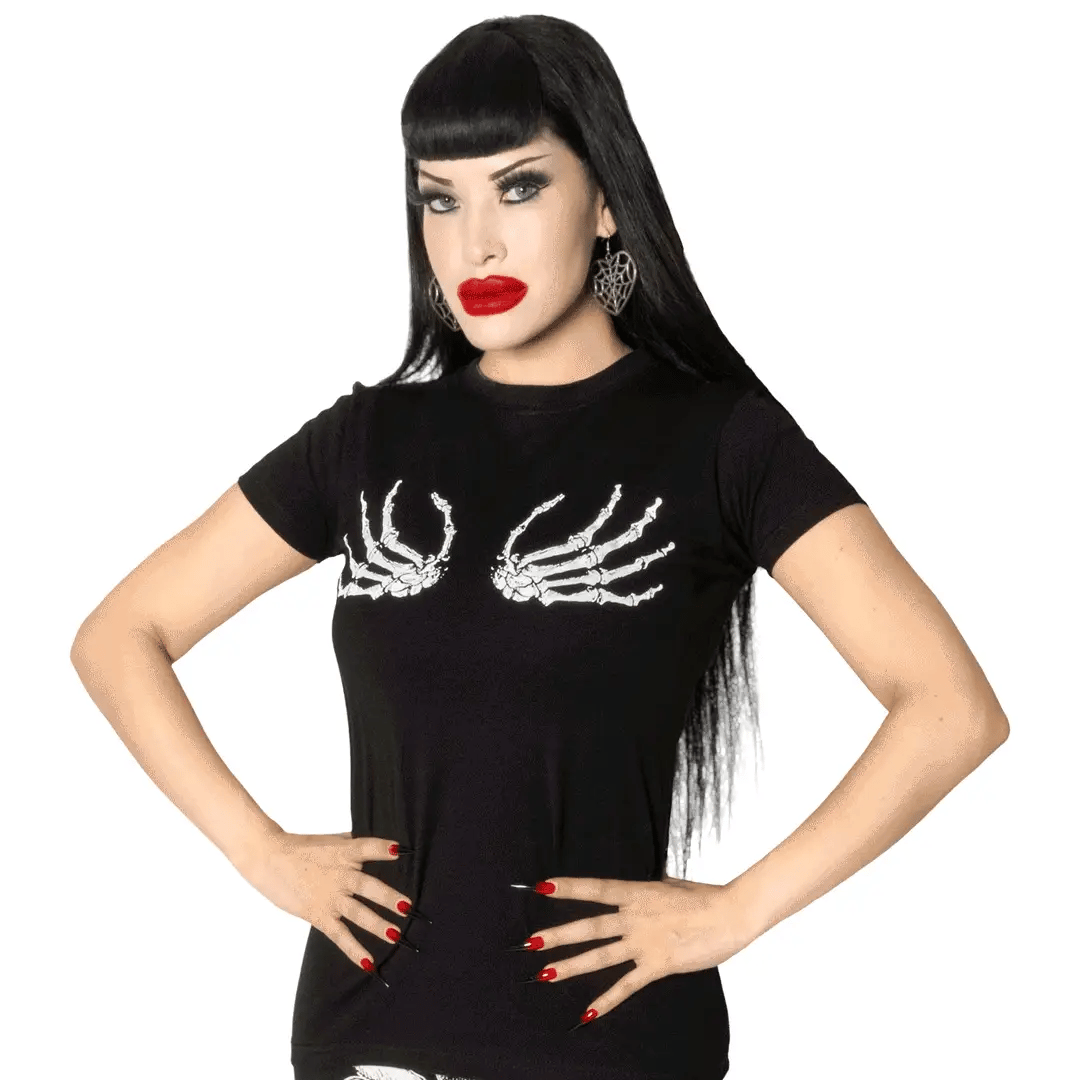 Kreepsville 666 Skeleton Hand Glow Women's T-Shirt