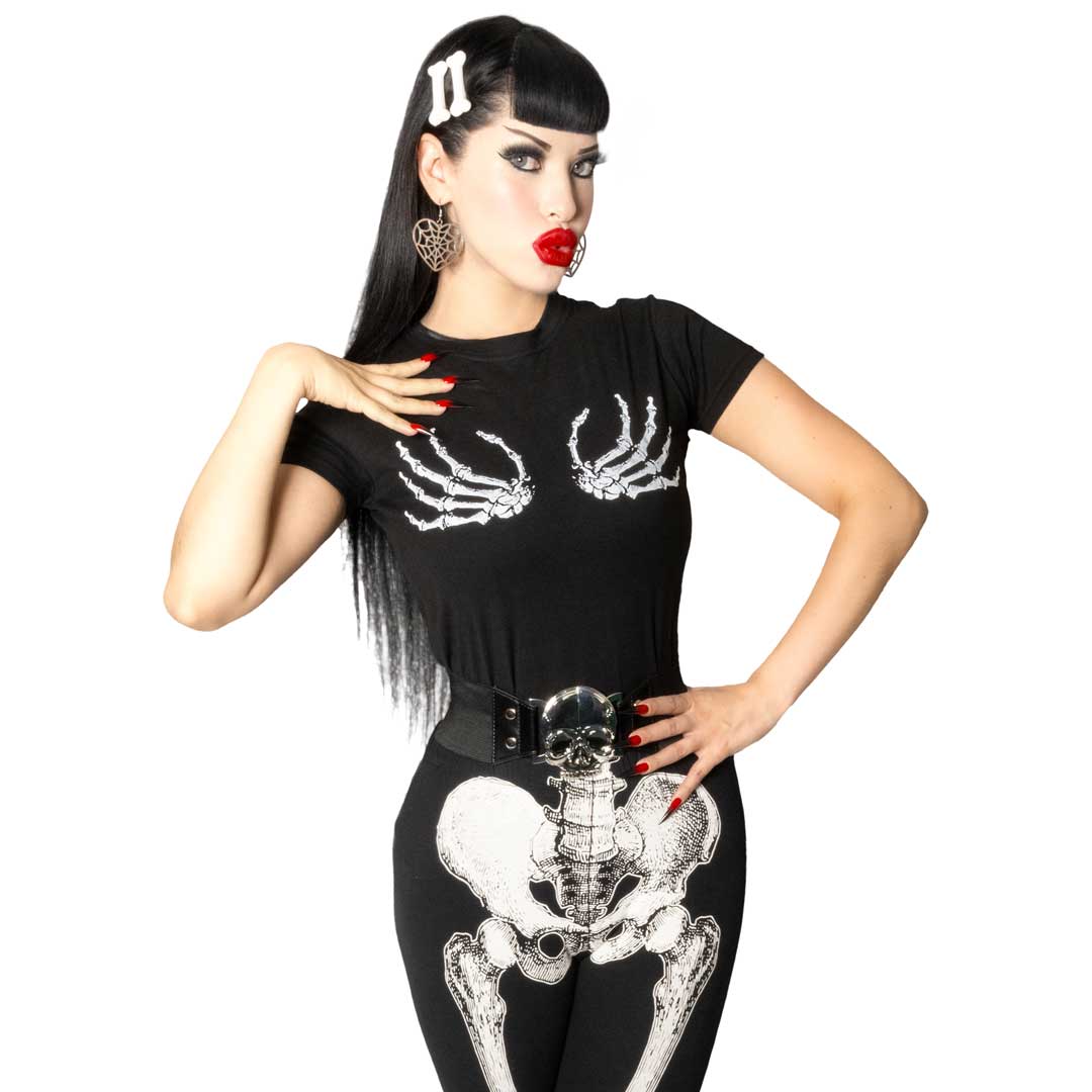 Kreepsville 666 Skeleton Hand Glow Women's T-Shirt