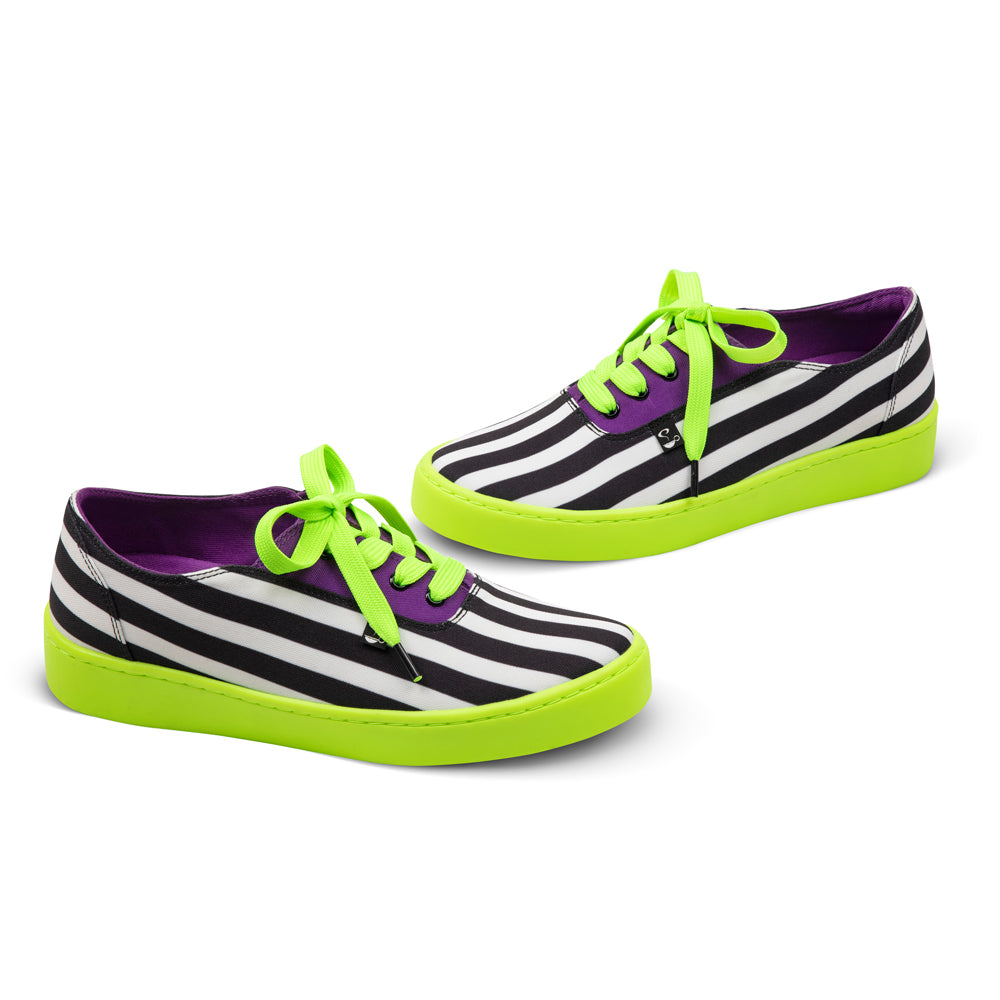 Ghost Beetle Purple Green Stripe Sneaker