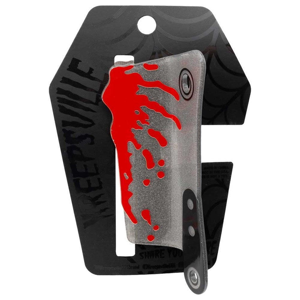 Kreepsville 666 Cleaver Silver Glitter Hair Claw Clip