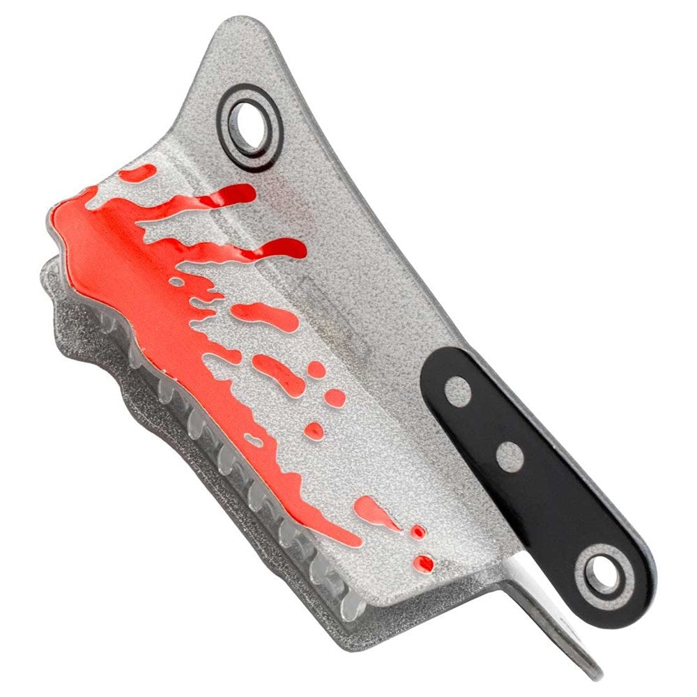 Kreepsville 666 Cleaver Silver Glitter Hair Claw Clip