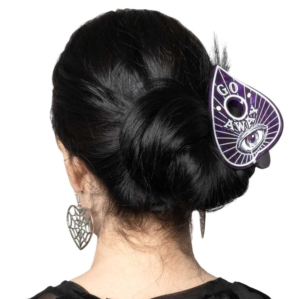 Kreepsville 666 Go Away Ouija Planchette Hair Claw Clip
