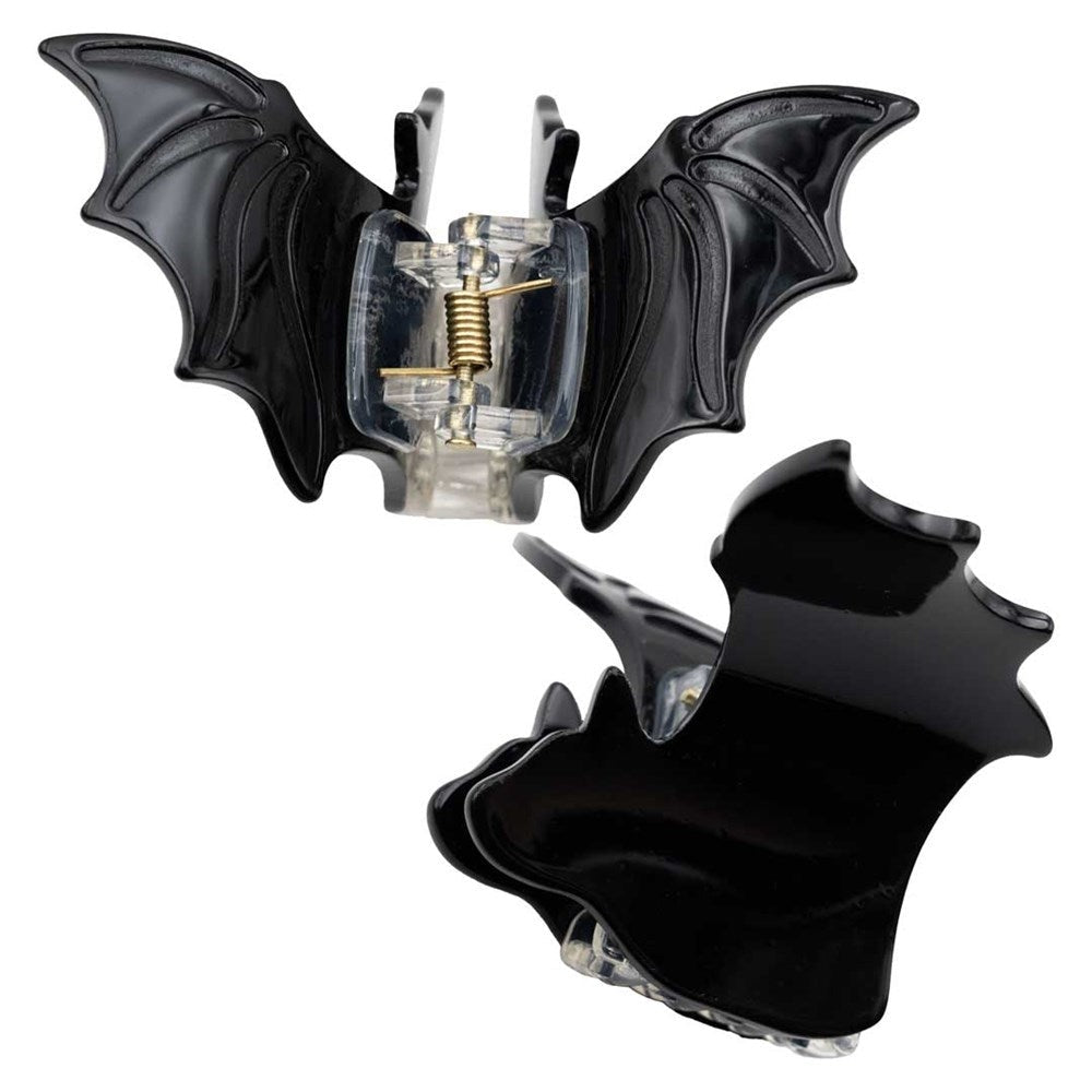 Kreepsville 666 Black Bat Pair Hair Claw Clips