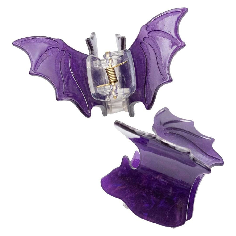 Kreepsville 666 Purple Bat Pair Hair Claw Clips