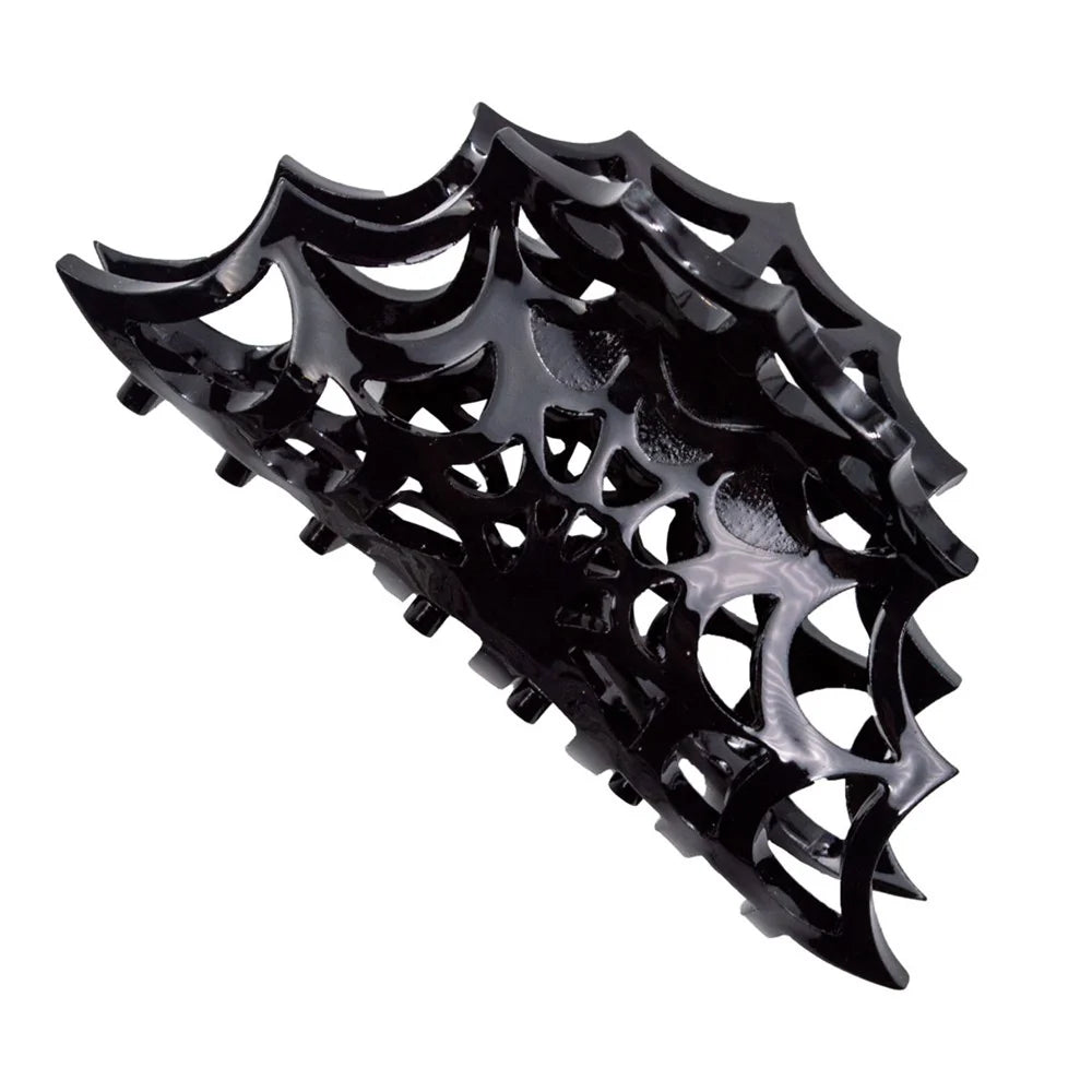 Kreepsville 666 Spiderweb Hair Claw Clip Black
