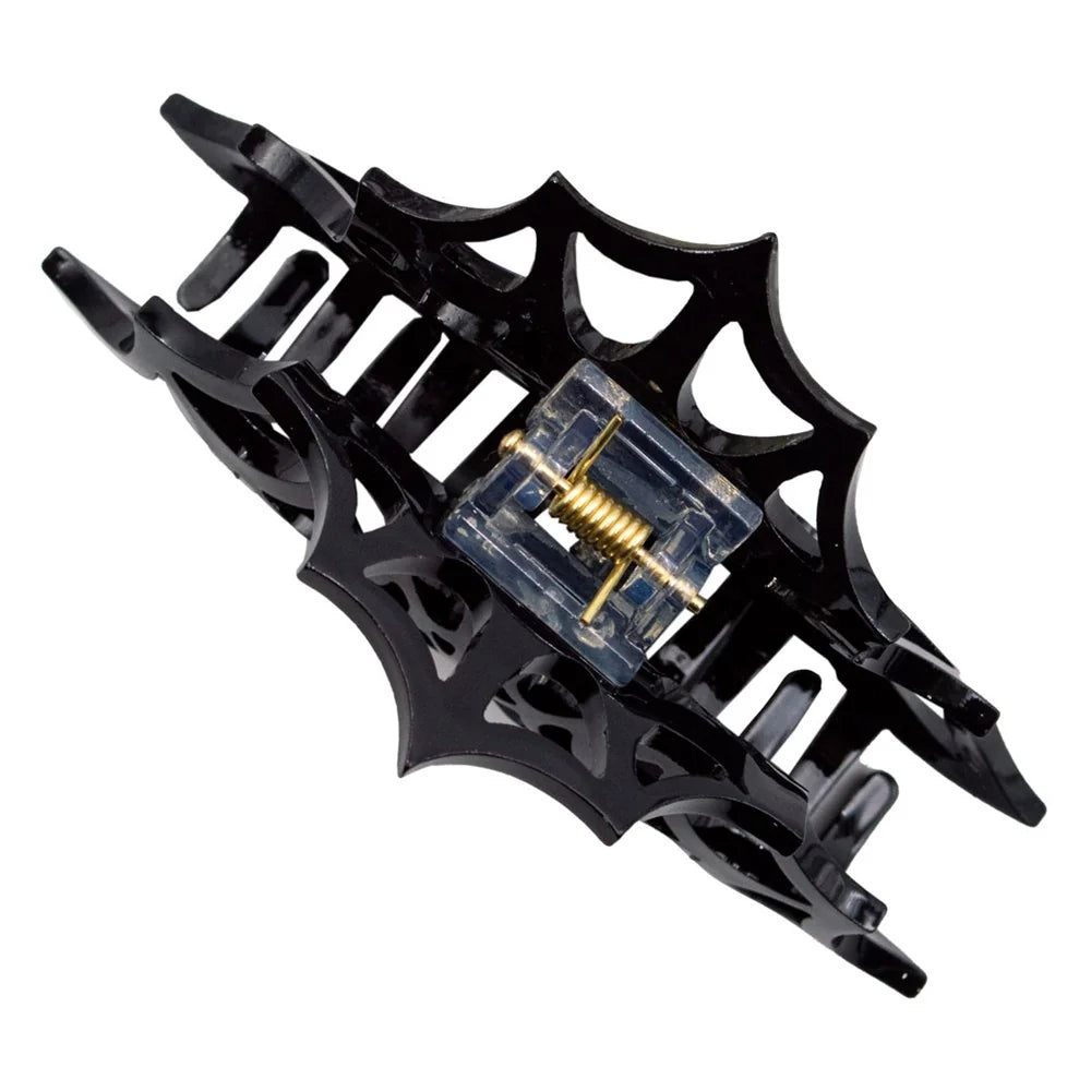 Kreepsville 666 Spiderweb Hair Claw Clip Black