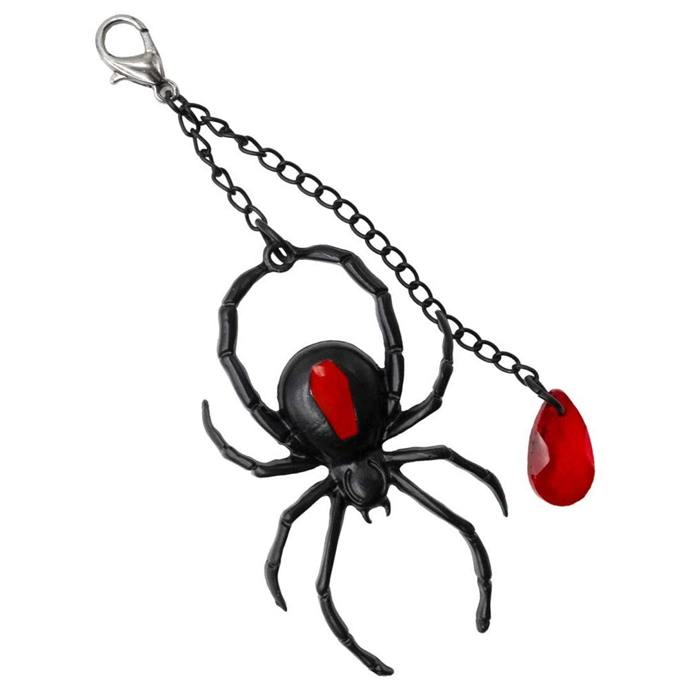 Kreepsville 666 Black Spider Charm Web Claw Hair Clip
