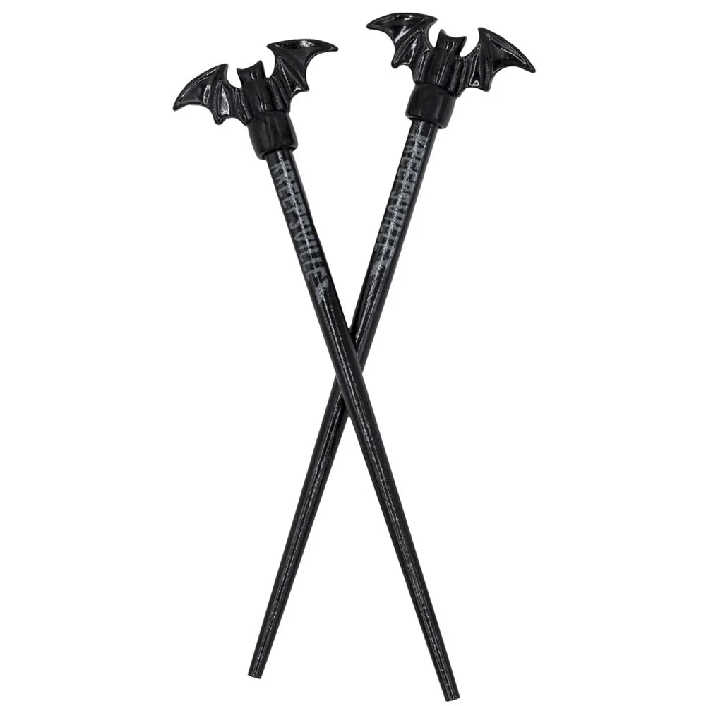 Kreepsville 666 Black Bat Hair Sticks