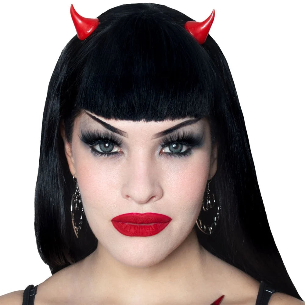 Kreepsville 666 Horror Hair Horns - Red