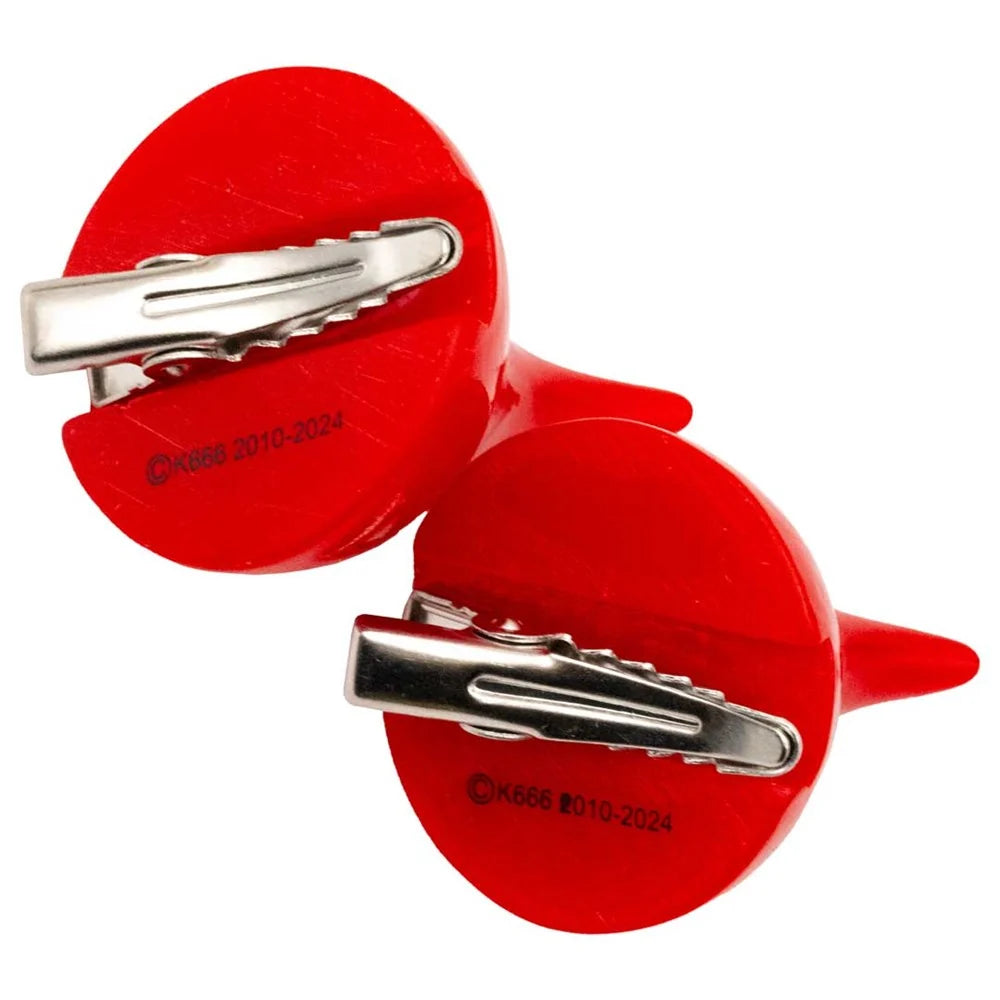 Kreepsville 666 Horror Hair Horns - Red