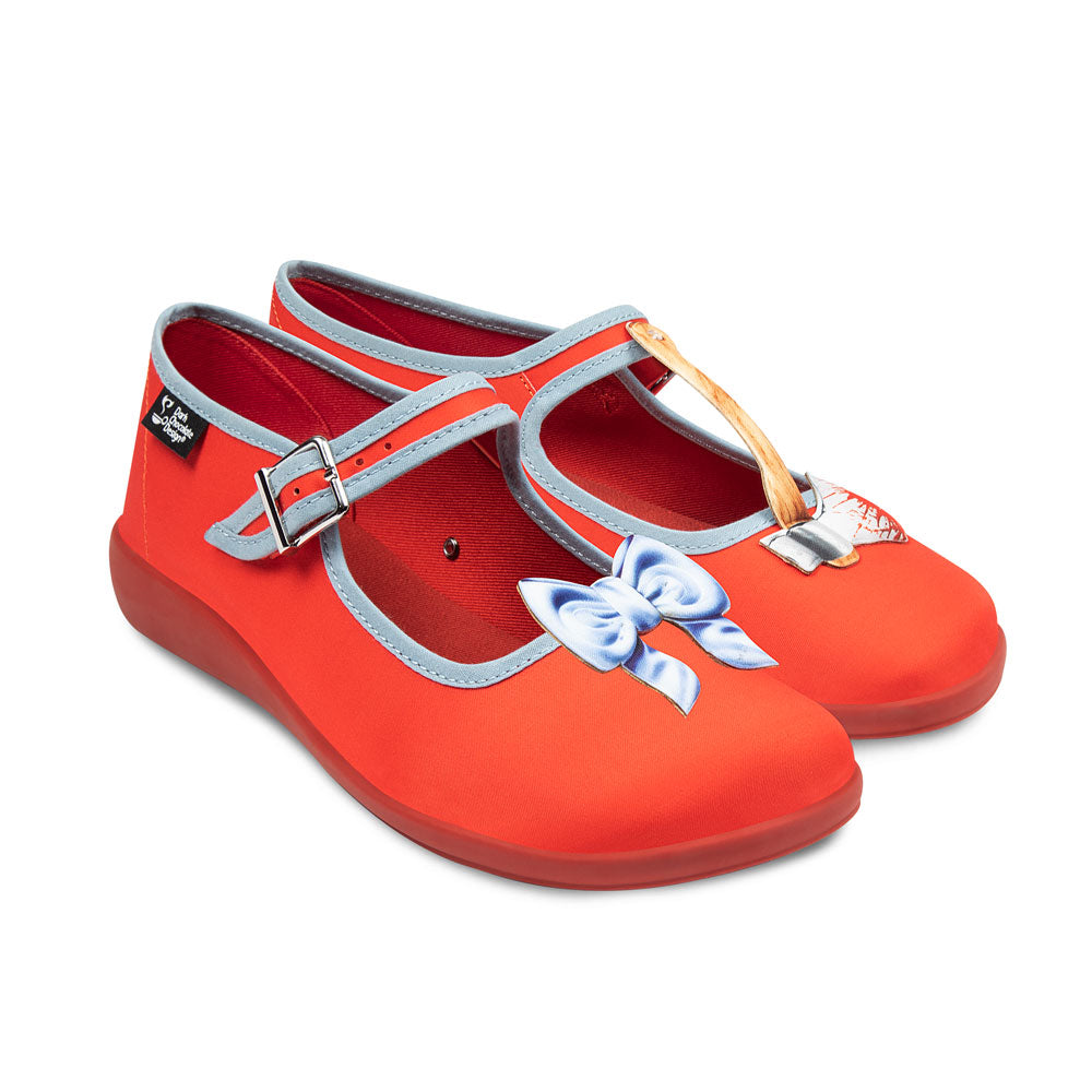 Chocolaticas® Horror Film Women's Bloody Cleaver Mary Jane Flats