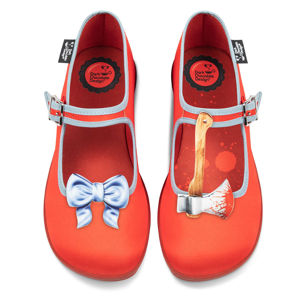 Chocolaticas® Horror Film Women's Bloody Cleaver Mary Jane Flats