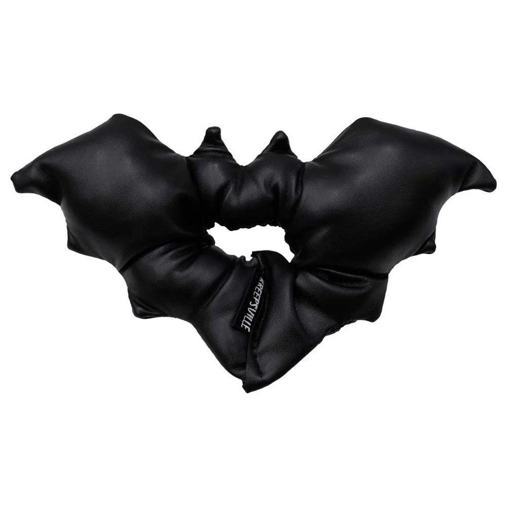 Kreepsville 666 Vegan Leather Black Bat Bun Topper